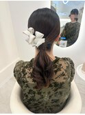 シンプルポニーテール