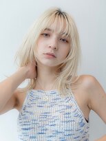 イオ 本厚木(io)&nbsp;韓国レイヤーくびれハイトーンフルバング似合わせカット