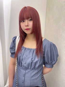 ゼスト パーク(ZEST PARK) チェリーレッド/ハイトーン/レイヤーカット/タマキ