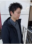 スパイキーショート×刈り上げなし メンズショート メンズカット