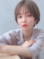 セイドット リー(Say. Ree)&nbsp;say.イメチェン外ハネボブ美髪ミルクティーベージュワイドバング