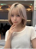 レイヤーボブ×インナーカラー[心斎橋/髪質改善]