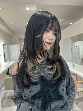 レイヤーカット/インナーカラー/顔周り/韓国/[名古屋/名駅]