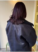 〈浅草 半個室〉ミディアムレイヤー×ワインレッド