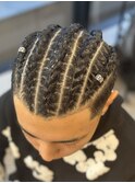 地毛コーンロウ　[特殊ヘア下北沢/メンズサロン]