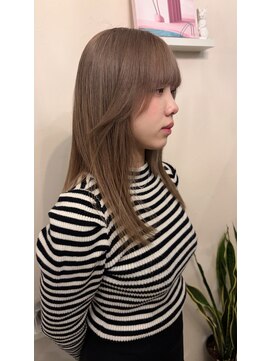 クラウン ヘア ラウンジ(CROWN hair lounge) 【クラウン】20代30代40代 ダブルカラー スモーキーベージュ