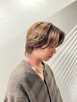 イナバ(Hair Life INABA)&nbsp;センターパート×ウルフカット