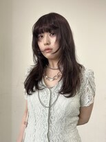 ハノン(Hanon) 深みのあるボルドー×レイヤーカット