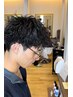 【平日限定】 メンズカット+シャンプー+眉カット+スタイリング
