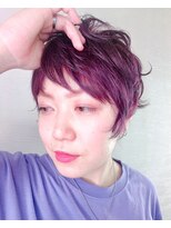 シーデン(C-den)&nbsp;人気！大人ショート×ブリーチ×イルミナカラー×ラベンダー