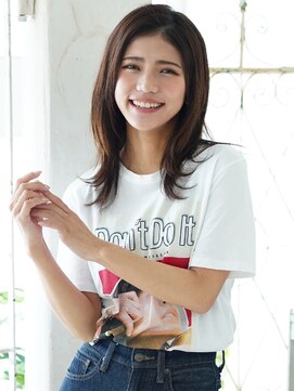 アビエクレール 河内花園(abije claire) さらさらミディ★20代30代50代 髪質改善