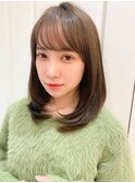 シンプルワンカールヘア