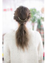 ヘアアンドビューティー ミック(Hair & Beauty miq)&nbsp;ゆるフェミニンな♪暗めカラーノットヘアアレンジa