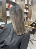 #黒髪#ボブルフ#ネビージュ#小顔#ワンレン