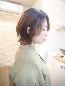 ミエル(miel) 【hair design miel】くびれボブ