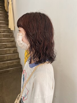 ヴァンダンジュ(Vendange) パーマと暖色カラー