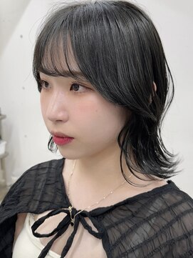 シーン(seen) ★前髪顔まわりカット大人ガーリーブルーブラックプリカール★