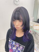 ブラウン(Brown)&nbsp;レイヤー×シルバー＆パープルインナー