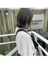 ミント(mint) オリーブグレージュ/オリーブ/ボブ/切りっぱなしボブ/ミント