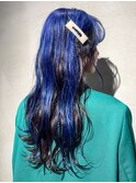ケアブリーチダブルカラーインナーカラーハイライト20代30代前髪