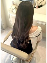 ミズチャーム(Ms.CHARM)&nbsp;絹髪/ロング/ローレイヤー/ダークアッシュ