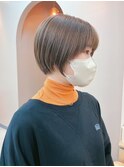 地毛風カラー/ナチュラルレイヤーカット/ショートボブ[船橋]