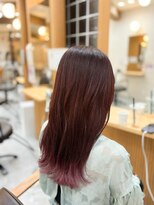 シアン 八王子店(SHIAN)&nbsp;【SHIANたく】裾カラー×ピンクバイオレット