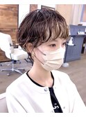 フェイスフレーミング ショートパーマ 熊本美容室 ruen 右田莉奈