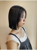 ぱつっとボブ