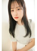 濡れ髪風セミロング