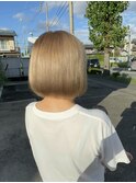 ブリーチありカラー 「ミルクティーベージュ」