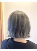 ［-tre-］切りっぱなしボブ×オリーブグレー　20代/30代/40代