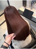 春を先取り！チェリーレッド×髪質改善の艶ロング◎