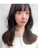 韓国風レイヤーミディアムココアブラウン
