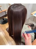 髪質改善赤味ブラウンナチュラルカラー透明感10代20代30代