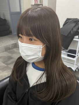 アミーゴ(AMIGO) 顔周りカット×オリーブベージュ