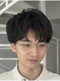 ニュアンスセンターパート　センターパートパーマ　吉田丞