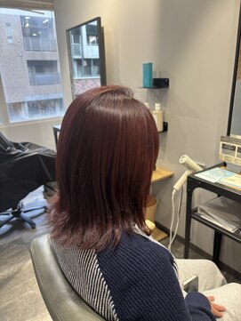 エスト 小倉(est) ケアブリーチ/ワインレッド/ミディアム/ハイトーン