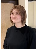 ナチュラル柔らか質感ストレートボブ