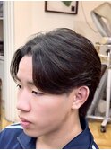 MEN’S HAIR/サーフカール/刈り上げセンターパート/柏駅