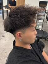 エルマーク 京都駅前(L-MARK)&nbsp;スパイキーショート/アップバング/ツーブロック/メンズ/眉毛