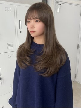 トレヘアー 京都 烏丸(tRe hair) ナチュラルレイヤー/レイヤー/アッシュベージュ/透明感カラー