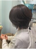 ブリーチなしWカラー×大人レイヤーボブ