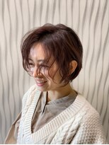 アース いわき店(HAIR&MAKE EARTH)&nbsp;ナチュラルくびれショートボブ