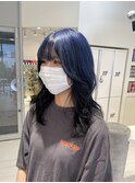 ブルーが映えるアンブレラカラー 【由比藤】