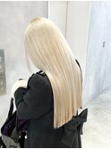 ◎ブロンドハイトーンデザインカラーアンブレラカラー金髪