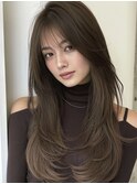 重めレイヤー髪質改善ストレート