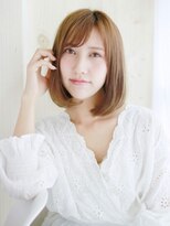 ヘアメイク ナル(hair make nalu) ハイトーンのうるツヤワンカールボブ