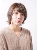 重ためバングのコンパクトショート