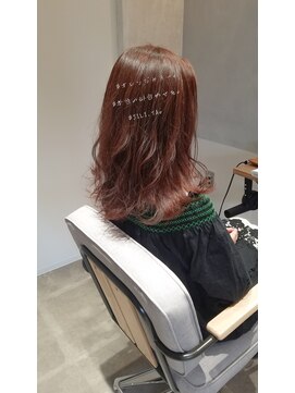 ジリッタ(JILI.TA) 【JILI.TA京都】大人可愛い♪小顔オレンジベージュくびれセミデ